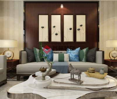 五彩陽光城120平米港式裝修效果圖--簡潔而不失時尚