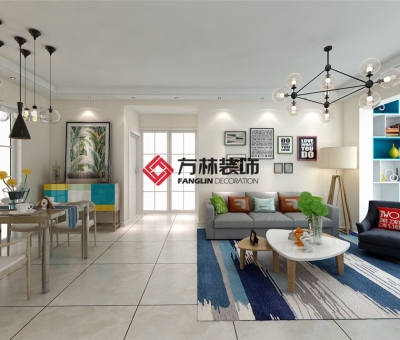 保利達翠堤灣95平現代簡約裝修效果圖--疏影·暗香